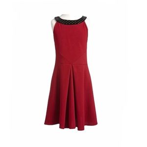 Sally Miller Couture Maroon Cute Sleeveless Dress